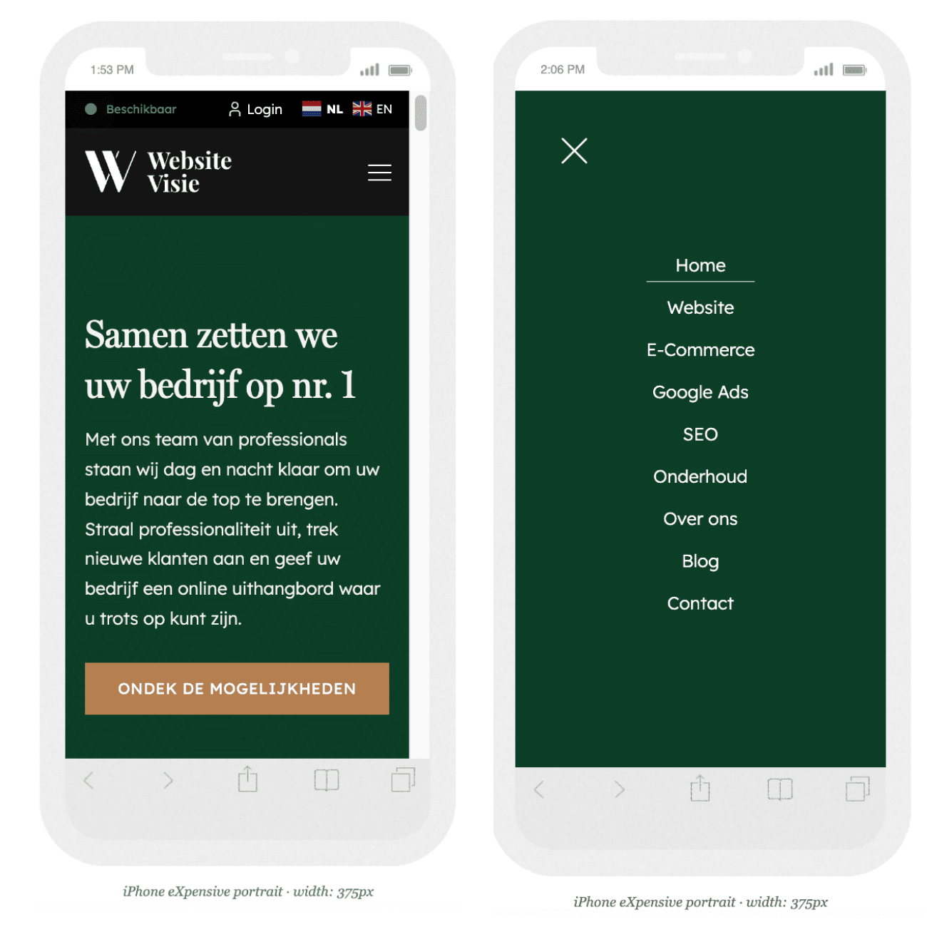Website mobiel vriendelijk