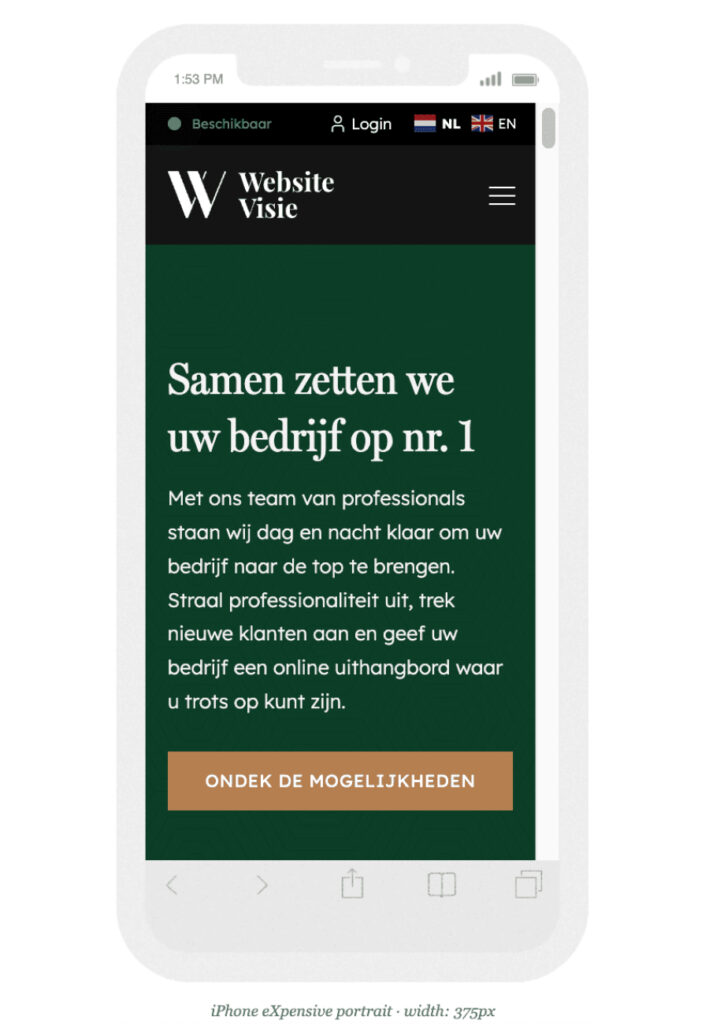 Website mobiel vriendelijk